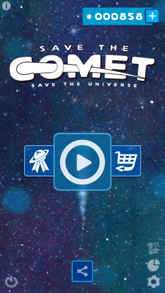 Save the Comet Main Menu
